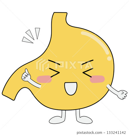 肚子上的圖案指著笑 133241142