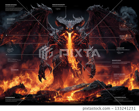 A monster with burning eyes 133241231