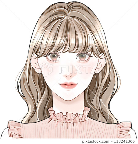 Face type: "Feminine" - heavy bangs Face type: "Feminine" - heavy bangs 133241306