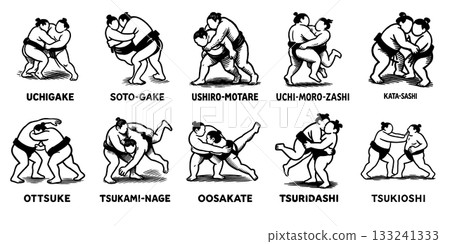 相撲技術圖標集（10種） 133241333