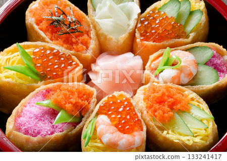 Decorative tearing sushi 133241417