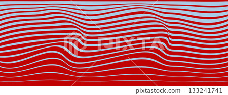 Wavy stripe transition pattern. Abstract geometric bg with horizontal lines. Fading gradient background. Wavy stripe transition pattern. Abstract geometric bg with horizontal lines. Fading gradient background. 133241741