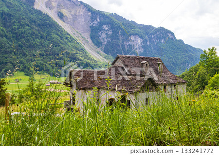 Traditional swiss rural house in Open-Air-Museum Ballenberg, Brienz, Switzerland Traditional swiss rural house in Open-Air-Museum Ballenberg, Brienz, Switzerland 133241772