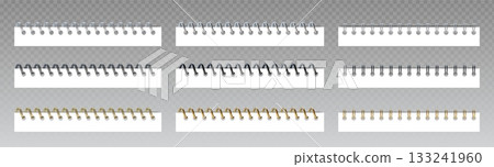 Collection of spiral binders for notebooks 133241960