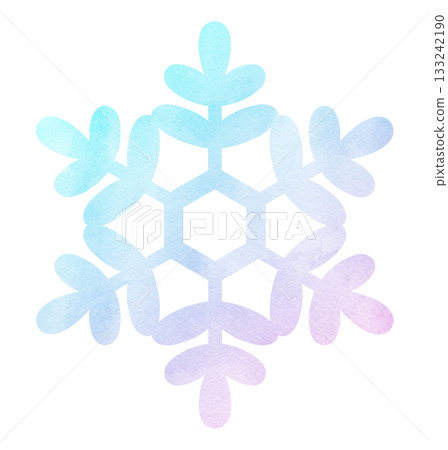 手繪雪花圖示插圖,水彩漸變 手繪雪花圖示插圖,水彩漸變 133242190