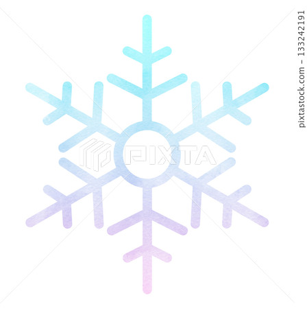 手繪雪花圖示插圖,水彩漸變 手繪雪花圖示插圖,水彩漸變 133242191