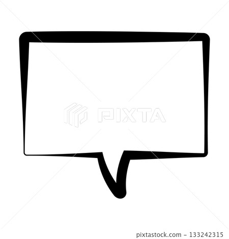 黑色對話框的插圖 133242315