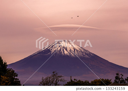 Umbrella cloud Mount Fuji 133243159