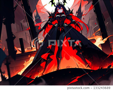 在這個燃燒的世界裡,一個女惡魔凝視著我。 在這個燃燒的世界裡,一個女惡魔凝視著我。 133243689