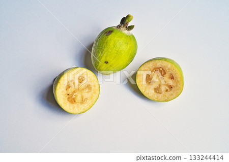 Cut feijoa fruit (autumn, November) Cut feijoa fruit (autumn, November) 133244414