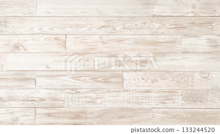Horizontal background image of an aged plank wall of light white, rough-sawn lumber with grain Horizontal background image of an aged plank wall of light white, rough-sawn lumber with grain 133244520