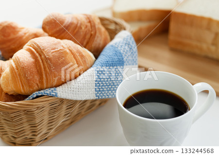 Bread and coffee Bread and coffee 133244568