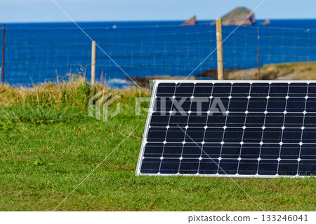 Solar photovoltaic panels outdoors 133246041