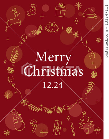 時尚的聖誕卡設計 時尚的聖誕卡設計 133247111