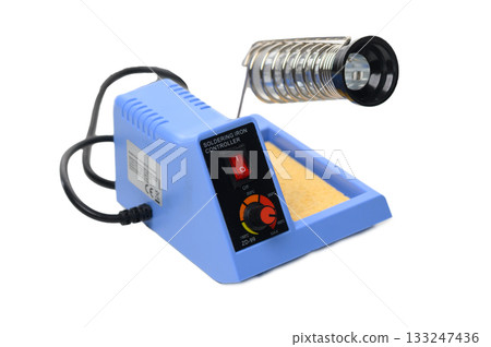 Professional soldering rework station isolated on white background 133247436