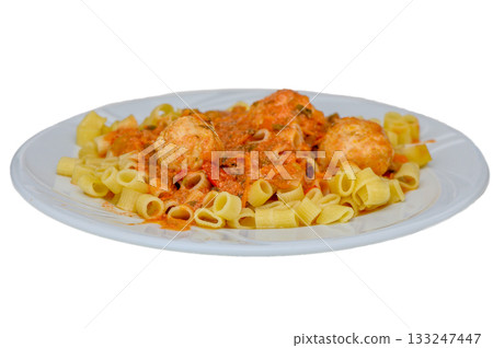 Pasta with Meatballs and Tomato Sauce Pasta with Meatballs and Tomato Sauce 133247447