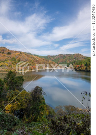 Autumn leaves at Hanazono Valley in Kitaibaraki City Autumn leaves at Hanazono Valley in Kitaibaraki City 133247486