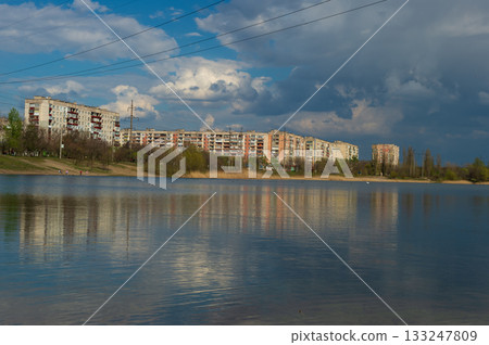 Sievierodonetsk: Chystoye Lake and Housing Quarters Before Conflict Sievierodonetsk: Chystoye Lake and Housing Quarters Before Conflict 133247809