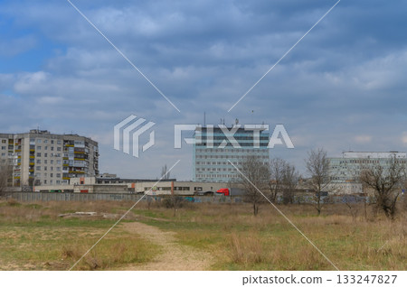 View of former house and Luhansk Regional Police Department building 133247827