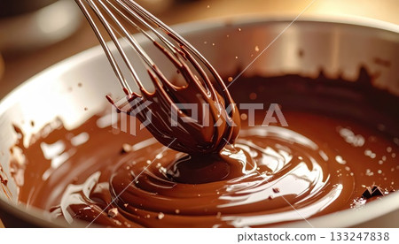 <AI Image> Mixing melted chocolate 133247838