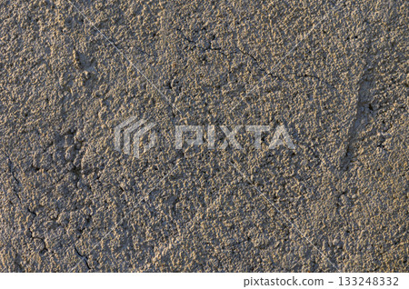 Surfaces of earth show intricate textures and patterns under natural light in rich tones of gray 133248332