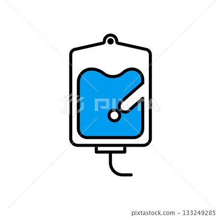 Infusion pack icon illustration / vector 133249285