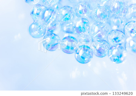 Glass balls and sparkling background material 133249620