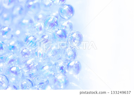 Glass balls and sparkling background material 133249637