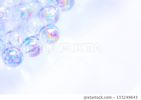 Glass balls and sparkling background material 133249643