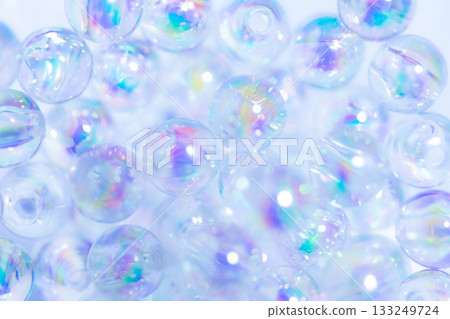 Glass balls and sparkling background material Glass balls and sparkling background material 133249724