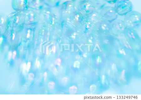 Glass balls and sparkling background material Glass balls and sparkling background material 133249746