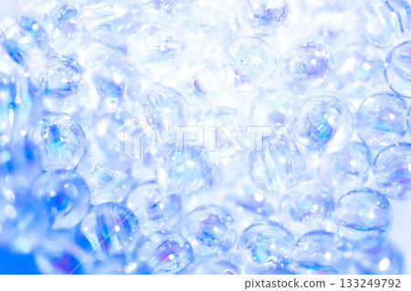 Glass balls and sparkling background material Glass balls and sparkling background material 133249792
