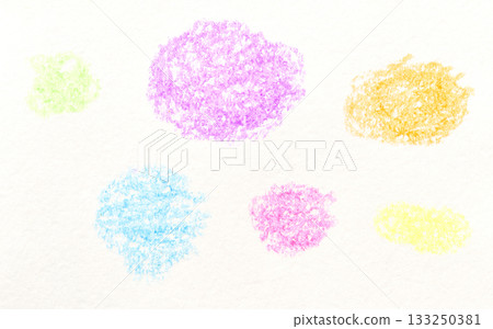 Colorful pastel crayons texture on white paper with abstract pattern of soft Colorful pastel crayons texture on white paper with abstract pattern of soft 133250381