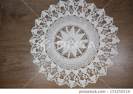 Lace-knitted vase mat Lace-knitted vase mat 133250519