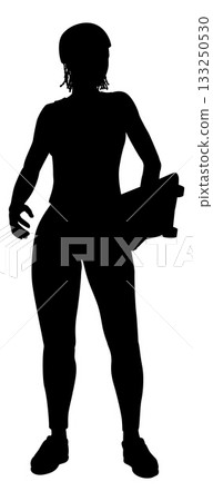 Woman Silhouette Female Skateboarder Girl 133250530
