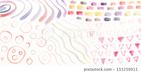 Colorful abstract patterns with waves, dots, lines, and triangles Colorful abstract patterns with waves, dots, lines, and triangles 133250911