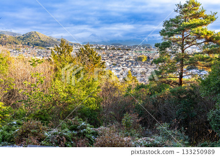 二丘的冬日：從東海廣場眺望殘雪，京都府京都市右京區2號 133250989