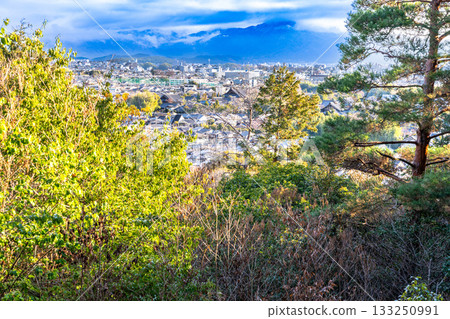 二丘的冬日：從東海廣場眺望殘雪，京都府京都市右京區3號 133250991