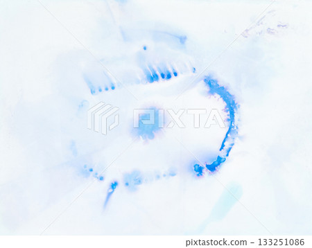 Abstract blue and white watercolor texture with soft brush strokes and organic Abstract blue and white watercolor texture with soft brush strokes and organic 133251086