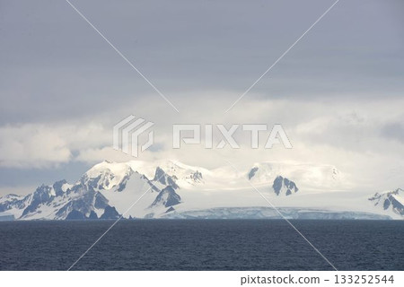 The ultimate unexplored region: Antarctic waters, South Shetland Islands, summer scenery 133252544