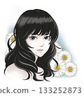 Illustration of a dignified beautiful woman 133252873