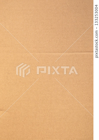 vertical corrugated box paper material texture with visible horizontal crease vertical corrugated box paper material texture with visible horizontal crease 133253004