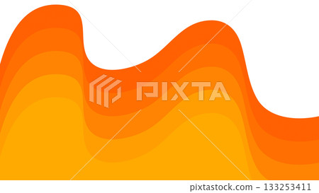 Abstract Layered Gradient Flow on White Background with Smooth Curves Abstract Layered Gradient Flow on White Background with Smooth Curves 133253411