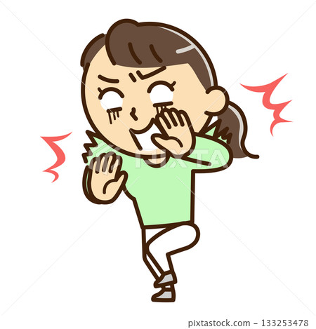 A surprised woman 133253478