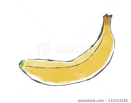 香蕉插圖線條畫 133254192