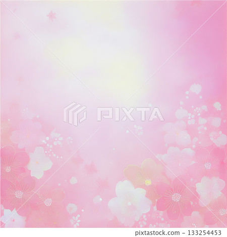 背景素材：春櫻花日式風格 133254453