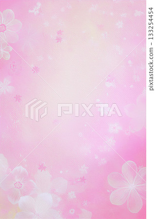 Background material Spring Cherry blossom Japanese style 133254454