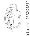 Alarm clock line drawing 133254830