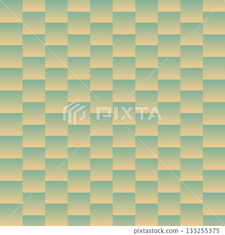 Gradient seamless squares pattern in pastel green and beige mosaic background. Geometric texture surface tiles. Graphic design vector illustration for Cover Banner Backdrop Wallpaper Greeting Card 133255375