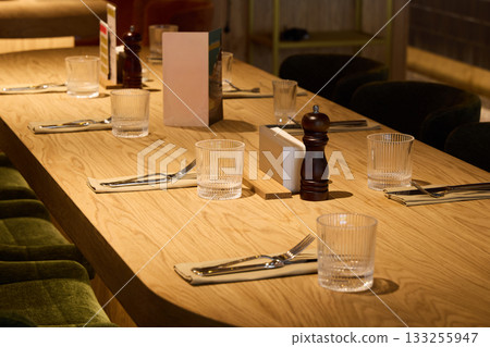 bright table setting, casual lunch ambiance depicted, sunshine illuminates inviting meal arrangement scene bright table setting, casual lunch ambiance depicted, sunshine illuminates inviting meal arrangement scene 133255947